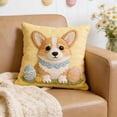thumbnail image 7 of Easter Pillowcase Printed, Cute Rabbit Egg Chick Cushion Cover 18x18, Soft Breathable Fabric Pillow Case for Sofa Bed, Hidden Zipper Home Decor, Spring Festival Gift for Family, 7 of 7