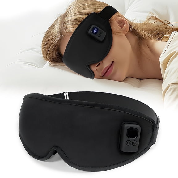 UNCN Heated Eye Mask, Rechargeable, Dry Eye Relief, Washable Blackout Design
