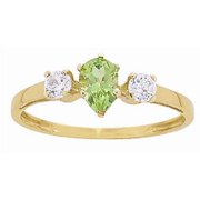 Personalized Family Jewelry Treasure Promise Ring with Birthstone available in Yellow and White Gold