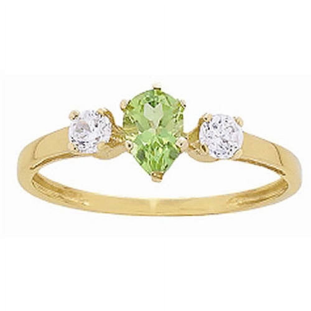 Personalized Family Jewelry Treasure Promise Ring with Birthstone available in Yellow and White Gold