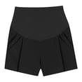 thumbnail image 4 of pstuiky Maternity Shorts Plus Size High Waist Stretch Adjustable Support Comfortable Lounge Wear Pregnancy Athletic Maternity Shorts, 4 of 8