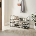 thumbnail image 3 of axGear Shoe Rack Organizer Adjustable Expandable Storage Shelf Free Standing, 3 of 8