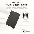 thumbnail image 4 of Minimalist Aluminum Card Holder - Sleek and Sturdy Design (Black), 4 of 6