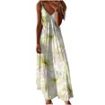 thumbnail image 2 of FcBaudy Camisole Sans Manches Col en V, Robes d'Été pour Femmes, Robes Décontractées Mode Imprimée Camisole Sans Manches Robe Femme, 2 of 5
