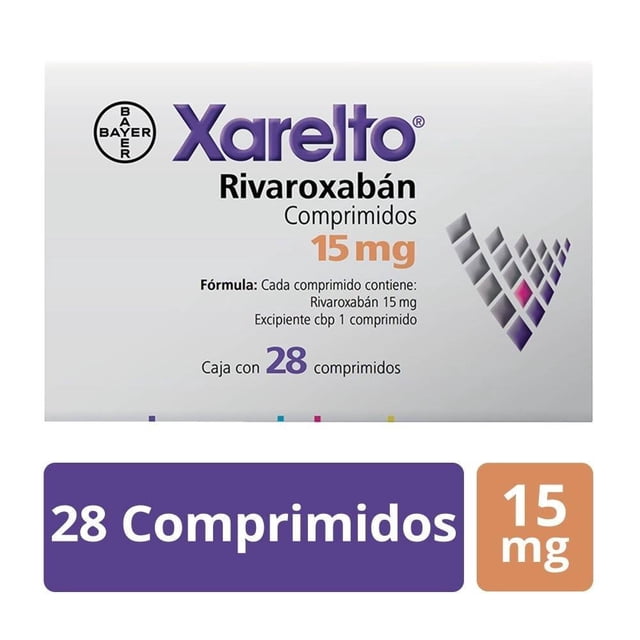 Xarelto Rivaroxaban 15 mg 28 comprimidos