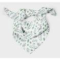 thumbnail image 3 of Bimba White & Oak Leaves Watercolor Printed Pure Silk Scarf Neck Wrap Summer Hair Bandanas For Women 40 x 80 Inches, 3 of 6