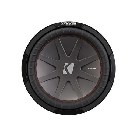 Kicker 43CWR122 CompR 12" 1000 Watt 2 Ohm Dual Voice Coils Car Audio Subwoofer