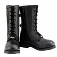 thumbnail image 4 of Milwaukee Leather Women's Graze Black Leather Lace-Up Motorcycle Boots with Zipper Pocket MBL9369 5.5, 4 of 10