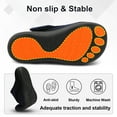 thumbnail image 4 of Barerun Mens Wide Toe Box Diabetic Slippers Adjustable Bedroom House Slippers Elderly Comfort, 4 of 8