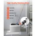 thumbnail image 5 of VEVOR Stainless Steel Floor Mop Sink, 22 x 19 x 12 in, 304 Stainless Steel, with 3-in-1 Filter and Wall-Mounted Bracket, X-Shaped Groove for Quick and Smooth Drainage, for Balcony and Bathroom, 5 of 9