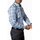 thumbnail image 3 of Camisa Hombre Casual Cuadros Azules, Gris, Negros Moon & Rai, 3 of 6