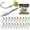 1/32oz - 20PCS, variant on Underspin Jig Heads 1/8oz Crappie Jigs with Willow Blade for Bluegill Walleye Ice Fishing 20PCS