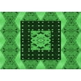 thumbnail image 1 of Ahgly Company Machine Washable Indoor Rectangle Transitional Deep Emerald Green Area Rugs, 6' x 9', 1 of 7