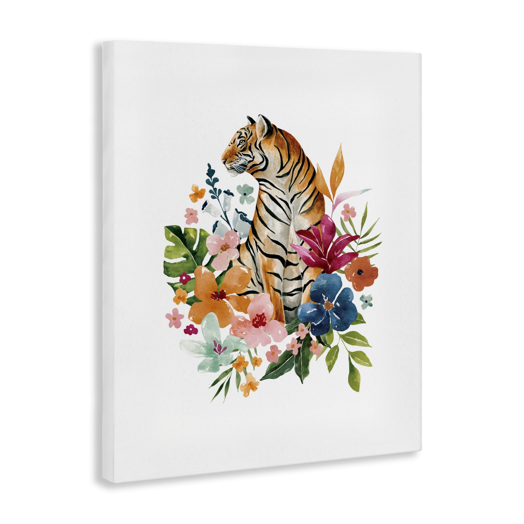 Stupell Industries Tropical Jungle Tiger Canvas Wall Art, design by Bethany Sandoval