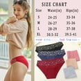 thumbnail image 4 of FINETOO 6 Pack Seamless Underwear for Women No Show Bikini Panties Lace Ladies High Cut Hipster Invisible Stretch Cheeky S-XL, 4 of 6