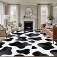 thumbnail image 2 of Farm Cow Print Large Area Rugs 8x10 ft Country Black and White Cowhide Animal Patterned Washable Rug Non Slip Indoor Carpet Absorbent Floor Mat for Living Room Bedroom Dining Room, 2 of 9