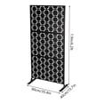thumbnail image 2 of Miumaeov Metal Privacy Screen Outdoor Decorative Privacy Screen with Stand Freestanding Privacy Screen for Patio, Garden, Balcony, Porch Featuring Precise Laser Cut (Type 4), 2 of 13
