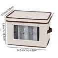 thumbnail image 4 of Estuche rígido para 12 copas de vino y copas de cristal con divisores., 4 of 5