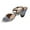 Silver, variant on Womens Black Sandals Women's Fashionable Casual Versatile Buckle Spring And Summer High-Heeled Sandals Gold