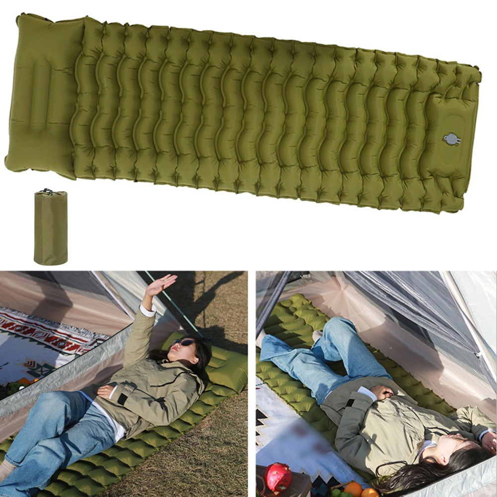 Sportact Camping Essentials,Inflatable Camping Mattress: Fast 20-Second Foot Pump & Wear-resistant Comfort!,Outdoor Sports