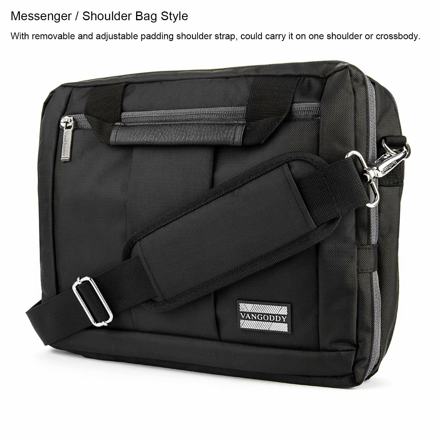 15.6 Inch Laptop Bag with Cable Organizer with 7 Ports USB Data Hub