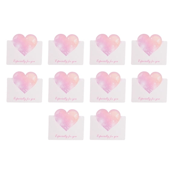 3D Card Valentine's Day Fresh Card Thank You And Blessing Small Card (10 Per Pack)