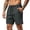 Gray-240427BB, variant on Hearthz Quick Dry Shorts for Men Elastic Waist Drawstring Running Shorts for Men Summer Beach Vacation Athletic Shorts Gray L
