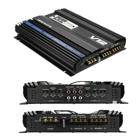 M.way Powerful 5800W/3800W/2000W RMS 4 CH Channel Super Loud Car Audio Power Stereo Amplifier Amp (Best Stereo Power Amplifier)