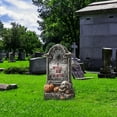 thumbnail image 2 of Fall Danhjin Halloween Decorations Outdoor, Tombstone Outdoor Halloween Decor Set, Haunted Graveyard Scenes for Yard, Porch, Spooky Halloween Yard Decorations, 2 of 4
