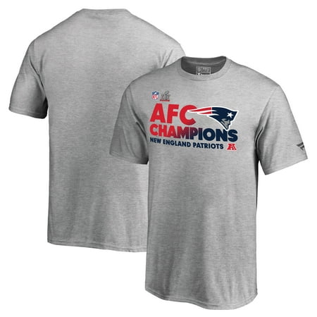 Afc Conference Set New England Patriots NFL Pro Line by Fanatics Branded Youth 2016 AFC Conference Champions Trophy Collection Locker Room T-Shirt - Heathered Gray ()