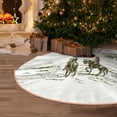 thumbnail image 5 of Daiia Cowboys Riding A Horse Near A Tree Drawing Merry Christmas Tree Skirt , Xmas Large Lace-up Tree Skirt, Santa Snowflakes Rustic Home Decorations New Year Party Farmhouse Decor-36", 5 of 6