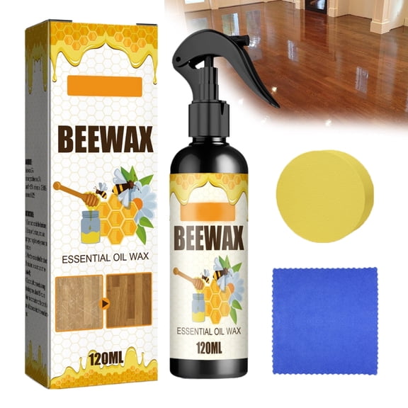 Wood Beeswax Polishing Spray, Natural Beeswax Spray, Natural Micro-Molecularized Beeswax Spray, 2026 Upgrade Beeswax Spray Furniture Polish, Beeswax Spray Cleaner,for Furniture, Floor, Tables