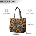 thumbnail image 5 of Sunflower Women's Large Weekend Travel Bag Moving Canvas Handbag Thick Double Layer Beach Weekend Travel Unisex Hospital Maternity Delivery with Toiletry Waterproof, 5 of 5