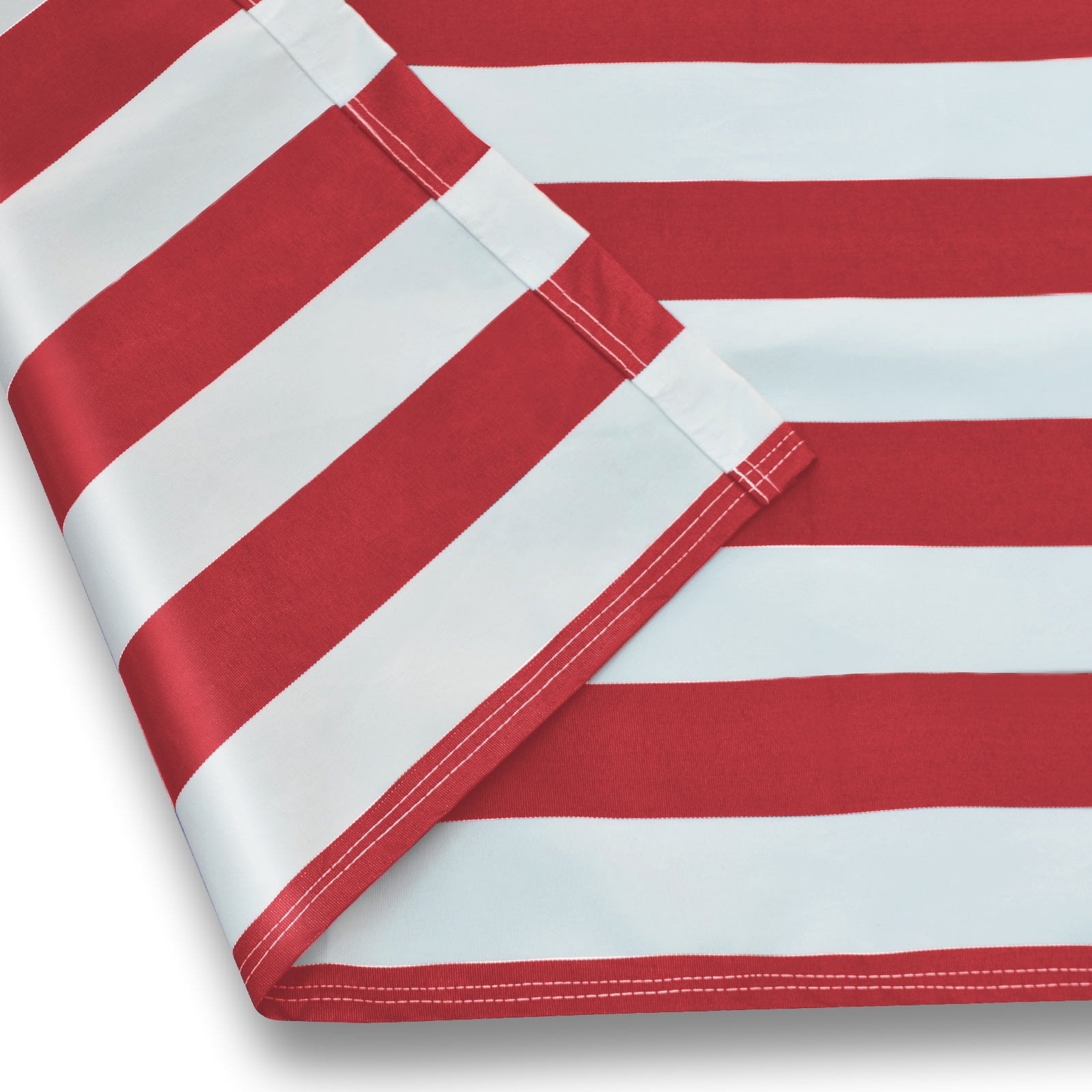 Sunrise Outdoor 8' x 6.4' Replacement Canopy for Manual Yard Retractable Patio Deck Awning Sunshade （Cover Only, Frame is not Included）-Red with White