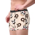 thumbnail image 2 of Yiaed Panda Ice Creams Donuts Print Men's Soft Cotton Boxer Shorts Breathable Boxers Underwear Moisture-Wicking Underwear Stretch Boxer Briefs for Man-Large, 2 of 5