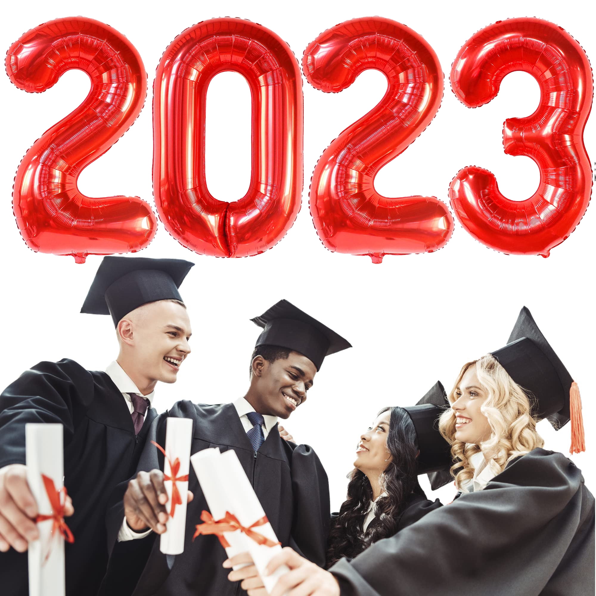 Graduation 2023 Balloon, Large Giant 2023 Foil Balloons Numbers