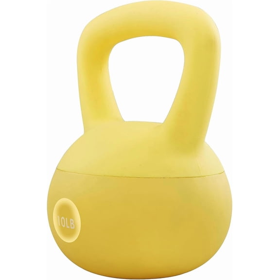 GJWL Soft Kettlebells - Sea and Iron Sand Filled Weights for Women and Men - Color Coded Soft Vinyl Kettlebells, Multiple Sizes