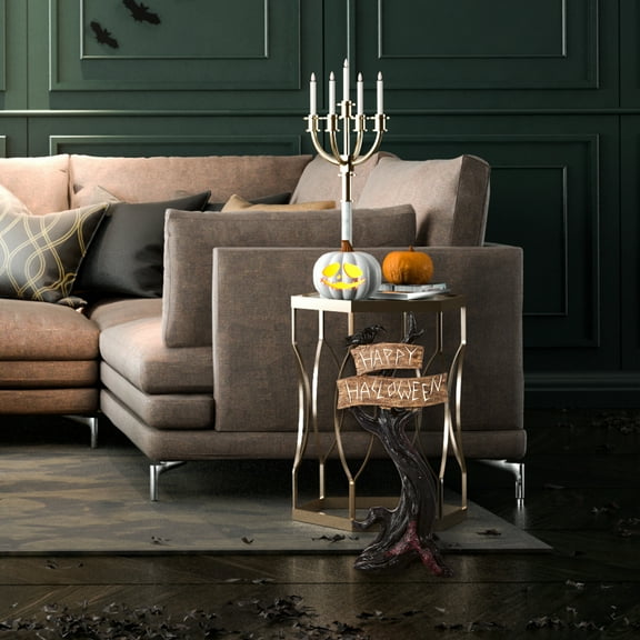 32" Halloween Tree with Sign