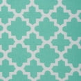 thumbnail image 5 of Contemporary Home Living Lattice Rectangular Cotton Tablecloth - 84" - Aqua and White, 5 of 6