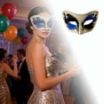 thumbnail image 2 of ERK Mascarade Dentelle Fête Beauté Demi-Visage Porter, 2 of 6