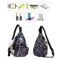 thumbnail image 5 of HAWEE Rope Sling Bag for Women and Men Casual Cross Body Backpack Adjustable Anti-slip Strap/ Bottle Pocket/ Earphone Hole for Travel Hiking Sports, Paisley Colorful, 5 of 7
