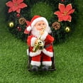 thumbnail image 5 of Festive Santa Claus Statue, Christmas Decoration, Musical Animated Santa Claus with Cheerful Design for Home and Party Decor, Red Plastic Santa Figure, Battery Operated Holiday Ornament, 5 of 7