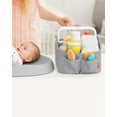 thumbnail image 5 of Skip Hop Nursery Style Light Up Diaper Caddy, Heather Grey, 5 of 8