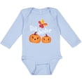 thumbnail image 3 of Inktastic Big Sister Pumpkins with Fall Leaves Girls Long Sleeve Baby Bodysuit, 3 of 5