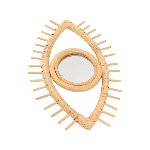 Miroir rectangle en rotin naturel 50.5x75.3cm | Fabrique de Styles