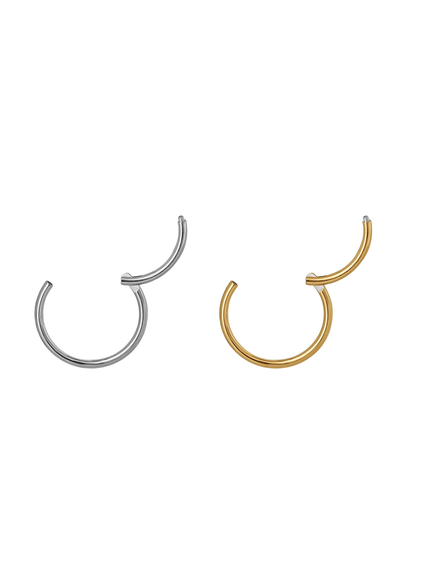 No Boundaries Gold Tone Stainless Steel Multiuse Piercings 2-Piece Set