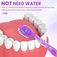 thumbnail image 3 of 72 packs 5-in-1 mini toothbrush disposable use, no water disposable toothbrush with toothpaste, dental floss, tongue scraper, toothpick, pre-applied toothpaste for travel hotel use, 3 of 4
