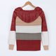 thumbnail image 5 of Moda Mujer Camiseta de manga larga Blusa con estampado de otoño Rebeca con capucha Abrigo Tops Fridja BV0+5169, 5 of 5