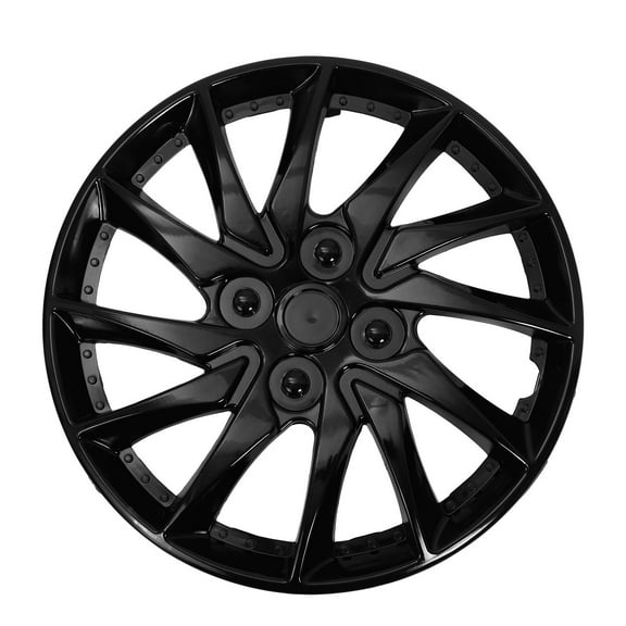 Pawsdot Black Vehicle Wheel Cover - Improves Appearance, Protects Steel
