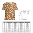 thumbnail image 2 of Giraffe Print Pattern Women's Short Sleeve Tops Casual Blouses T Shirt, 2 of 6